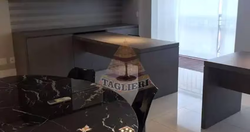 Sala comercial 49 m2 com sacada - tatuapé - mobiliada