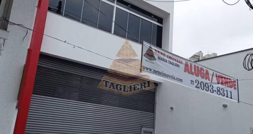 Salão térreo 240 Tatuapé - Pé direito alto, vão livre. Recuo 3 carros