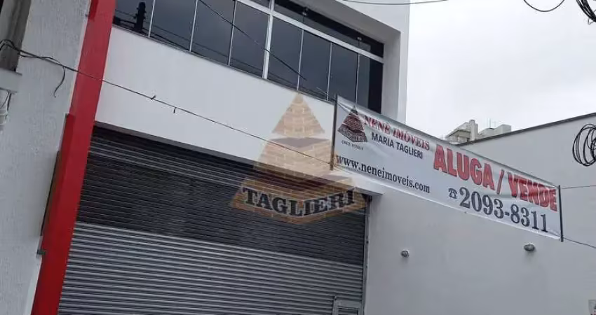 Salão térreo 240 Tatuapé - Pé direito alto, vão livre. Recuo 3 carros