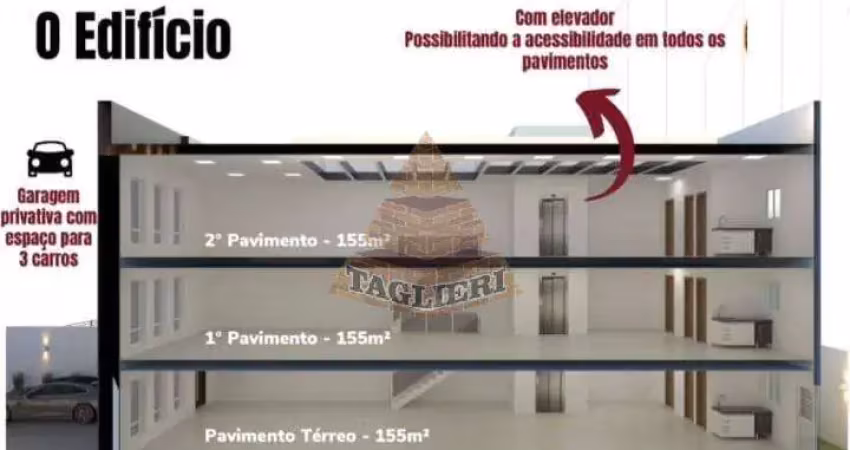 Prédio comercial novo. elevador. a 50 metros radial leste.  500m2 útil