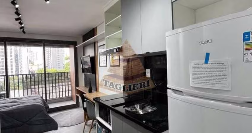 ALUGA-SE LINDO STUDIO NO CORAÇÃO DO ANALIA FRANCO- 25M MOBILIADO