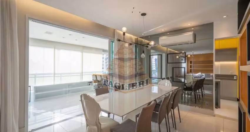 Apto varanda gourmet excelente planta. mobiliado - tatuapé. padrão porte