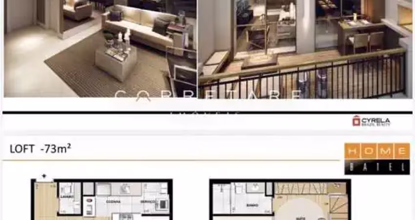 Loft com 1 quarto à venda no Batel, Curitiba 