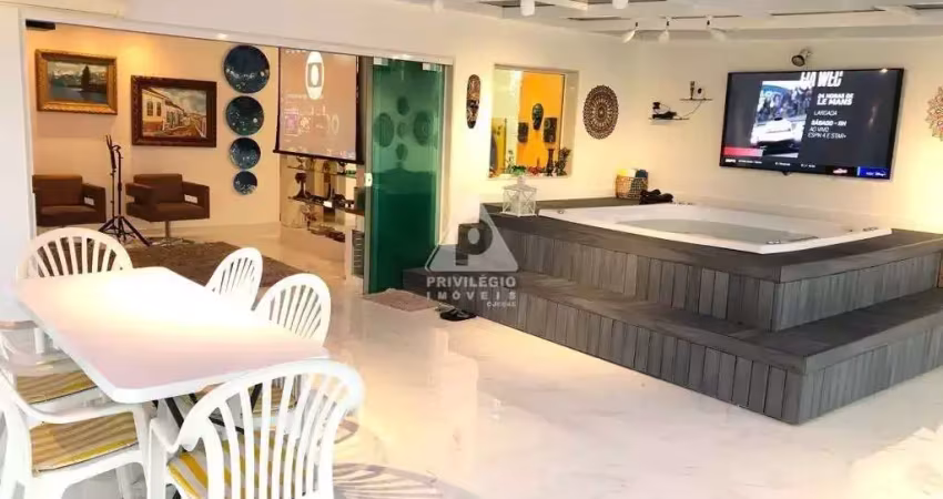 Cobertura duplex  no le parc: 3 quartos e vista espetacular para o lazer, na barra da tijuca