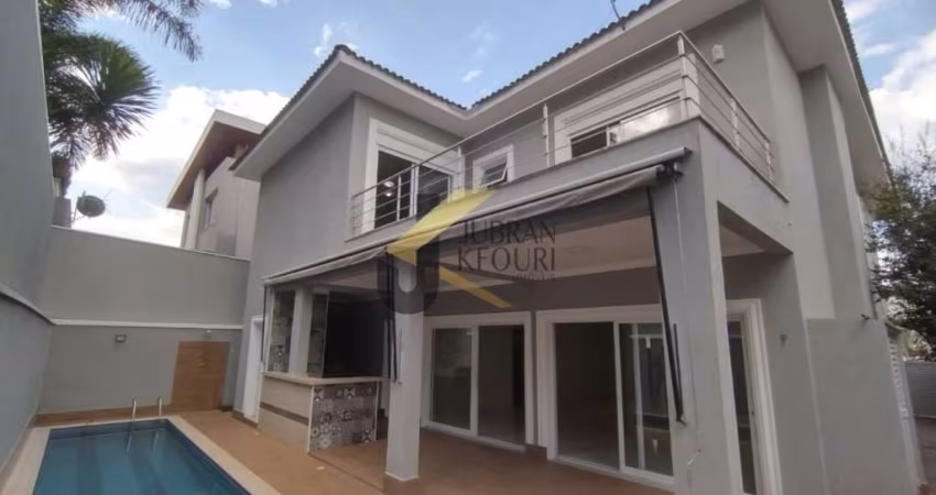 Casa em condomínio para alugar no Parque dos Resedás - Campinas, com 04 suítes ( 1 máster) living 03 ambientes , piscina e churrasqueira, 6  garagem