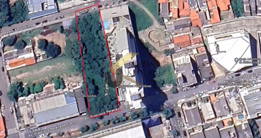 Terreno com/res para venda, anhangabaú - jundiaí. terreno com 2.000m². com 25m de frente para a av. francisco pereira de castro e 21m nos fundos para