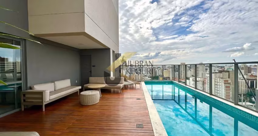 Apartamento novo à venda no cambuí - campinas, com 3 suítes, lazer comum e 3 garagens com depósito privativo.