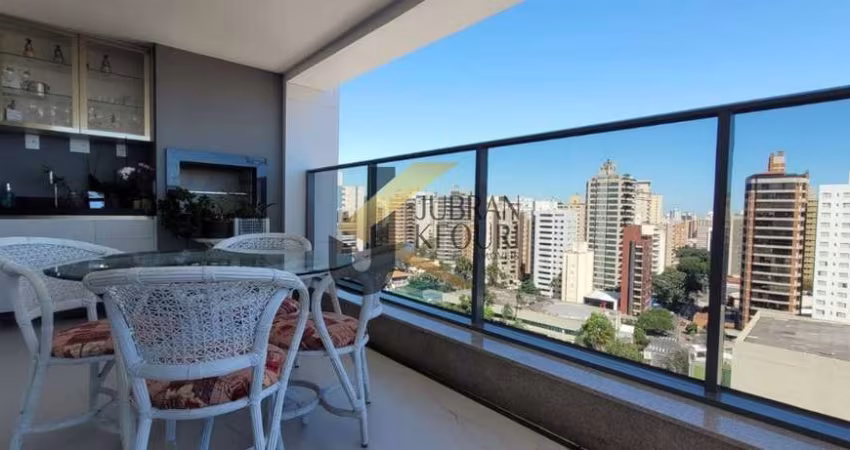 Apartamento para alugar no Cambuí em Campinas, com 2 suítes e 3 vagas de garagem