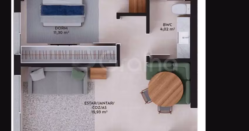 Apartamento com 1 quarto à venda na Rua da Pedra, --, Pedra Branca, Palhoça