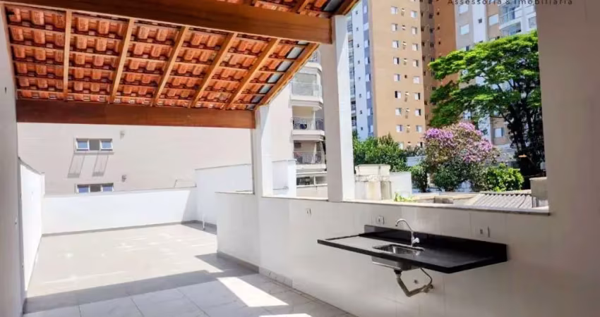 Cobertura nova 3 dormitorios sendo 1 suite 163 m² r$850 mil - campestre - santo andré/sp