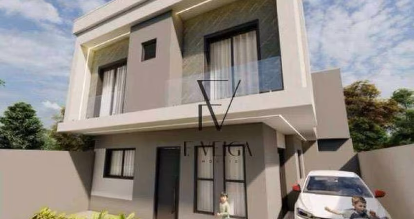 Sobrado com 3 dormitórios à venda, 98 m² por R$ 625.000,00 - Portão - Curitiba/PR