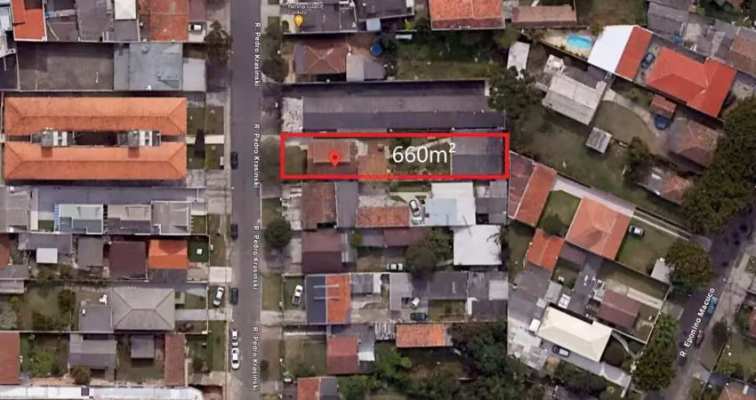 Terreno zr4.1 à venda, 660 m2, capão raso - curitiba pr