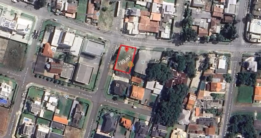 Terreno à venda, 788 m  por R  1.050.000,00 - São Braz - Curitiba PR