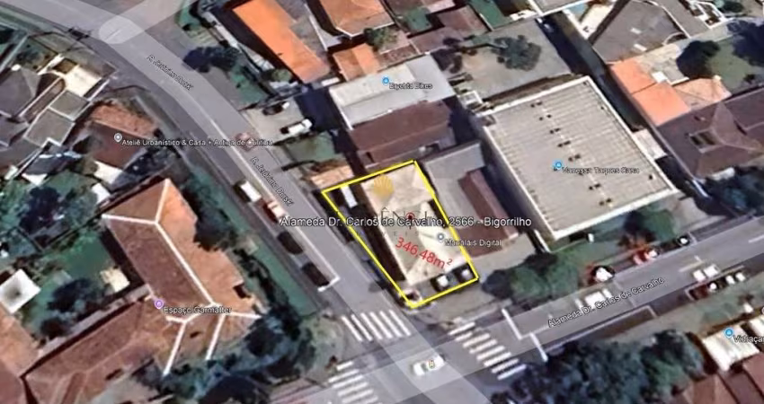 Terreno Comercial à venda, 346.48 m2, BIGORRILHO, CURITIBA - PR