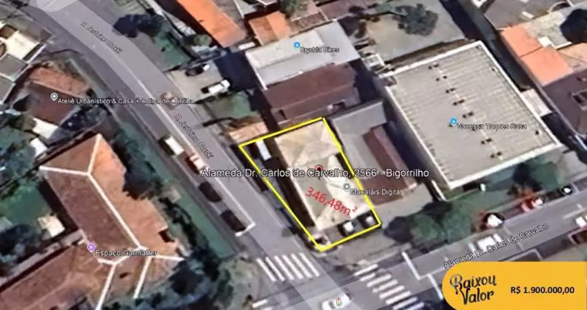 Terreno comercial à venda, 346.48 m2, bigorrilho, curitiba - pr