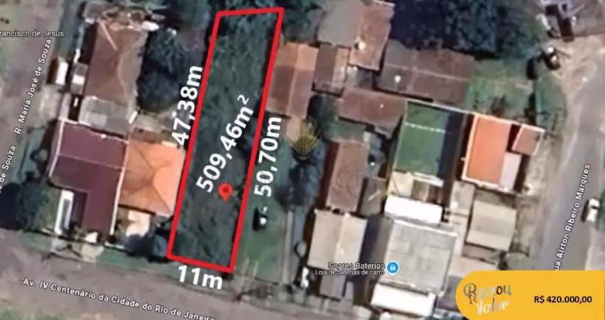 Terreno à venda, 509.46 m2, cidade industrial de curitiba, curitiba - pr