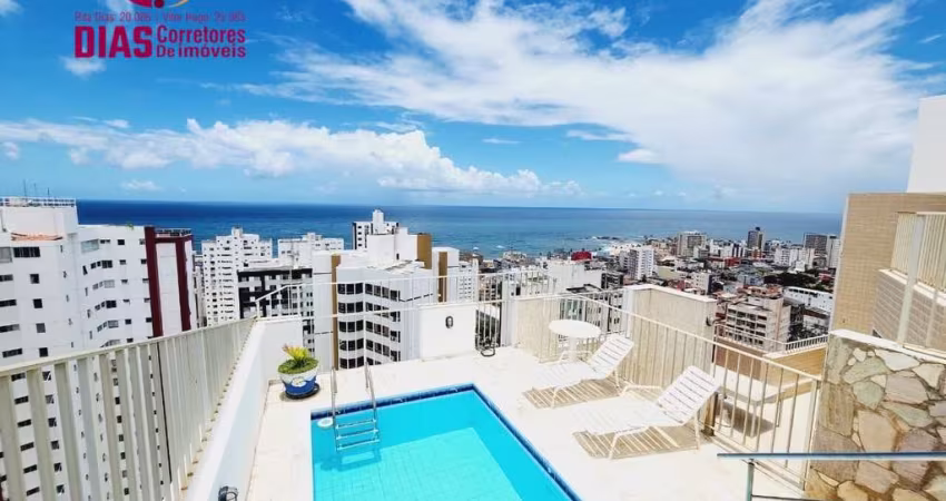 Vendo em Super Oportunidade Apartamento Cobertura Duplex com 5/5, 3 suítes, 3 vagas, piscina privativa vista mar na Pituba - Salvador/BA.