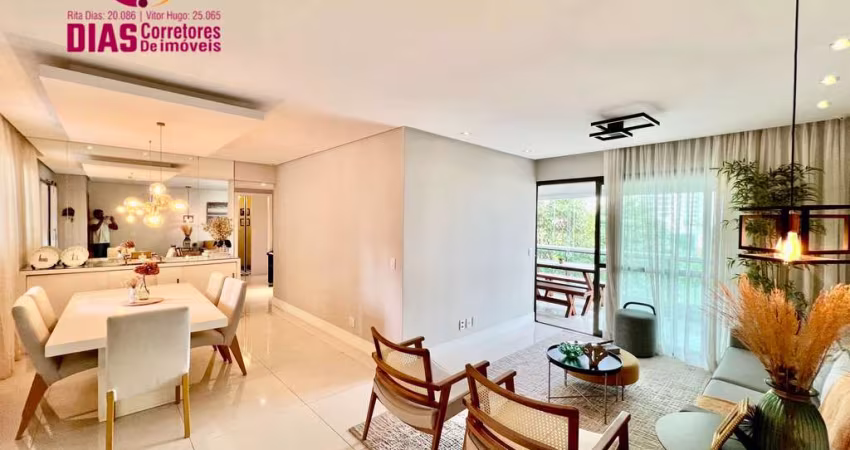 Apartamento com 142m² e 4/4 no Le Parc bairro Patamares em Salvador-BA