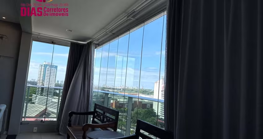 Alugo em Oportunidade Apartamento quqrto e sala,  nascente vista mar  reformado, mobiliado e decorado  no Mundo Plaza - Caminho das Arvores - SSA/BA.