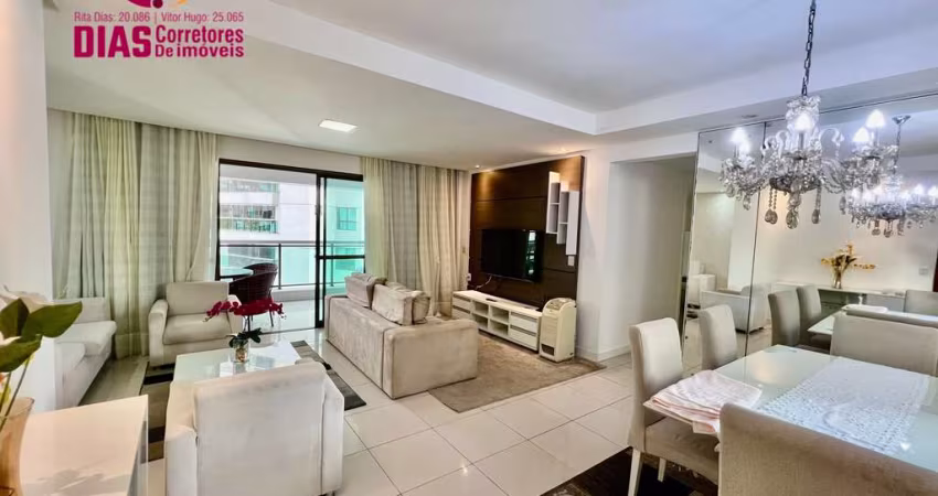 Alugo em exclusividade  apartamento nascente mobiliado 112m², 2 suítes, closets, 2 vagas no Resort Le Parc  - Patamares - Salvador/BA