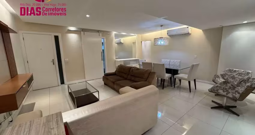 Alugo em exclusividade e  Super Oportunidade apartamento mobiliado com 106m² no Brisas Clube mobiliado, 3/4, sendo 01 gabinete, 01 suíte, 2 vagas cobertas e soltas com total Infraestrutura - Paralela 