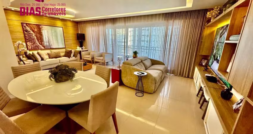 Vendo exclusivo apartamento nascente mobiliado e decorado com 154m2, 04 suítes, total infraestrutura - loteamento aquários -  salvador/ba.