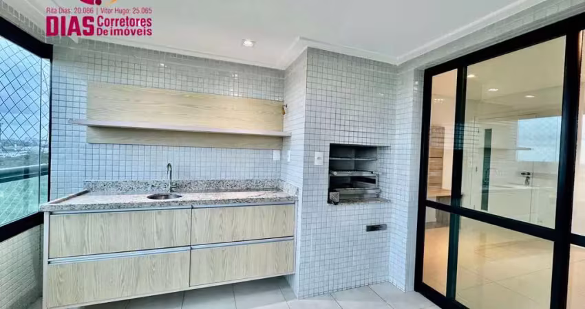 Alugo em exclusividade apartamento com 113m2 varanda gourmet vista mar, 3/4 suíte, armários e ar - soho manhattan - salvador /ba