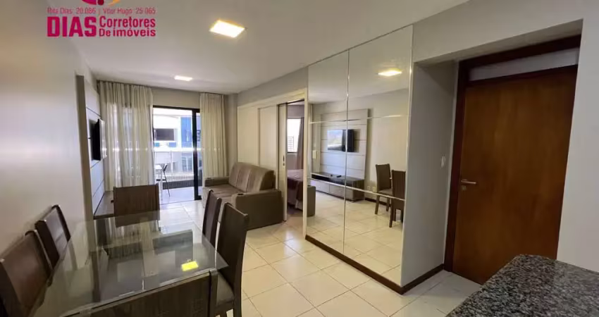 Apartamento para locação mobiliado 1/4 no caminho das árvores