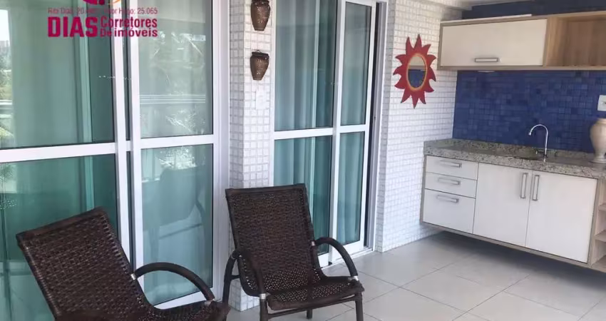 Alugo apartamento em piatã em frente á praia com 1/4 mobiliado e decorado com varanda panorâmica para praia total infraestrutura . salvador/ba.