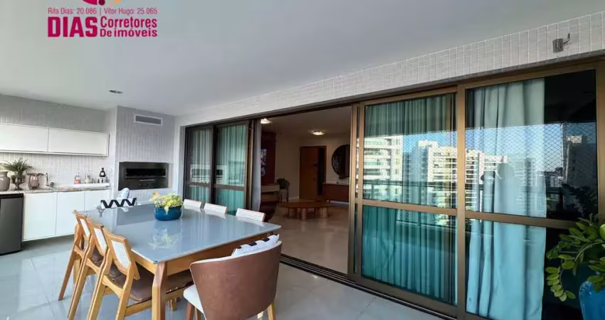 Alugo exclusividade apartamento no resort le parc com 195m2 com 4 suítes, armários e ar-condicionados, 4 vagas - salvador/ba