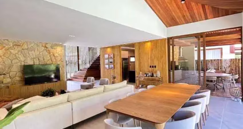 Casa de alto padrão (venda porteira fechada) com 5 dormitórios à venda, 526 m² por r$ 4.950.000 - praia do forte - mata de são joão/ba