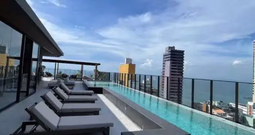 Apartamento com 1 dormitório à venda, 27 m² por r$ 530.000,00 - corredor da vitória - salvador/ba