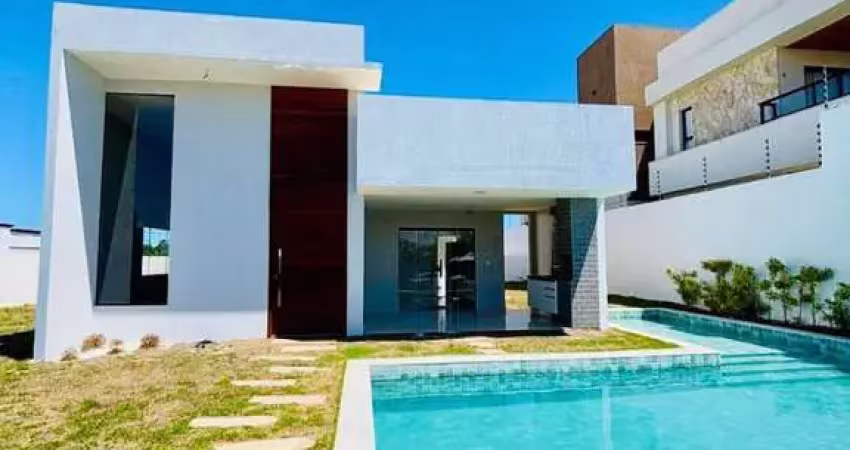 Oportunidade em guarajuba! casa com 3 suítes no condomínio lagoas de guarajuba (lado oposto praia)