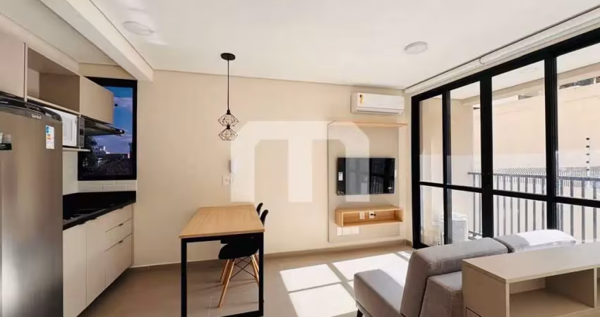 Apartamento studio mobiliado para locação na rua harmonia