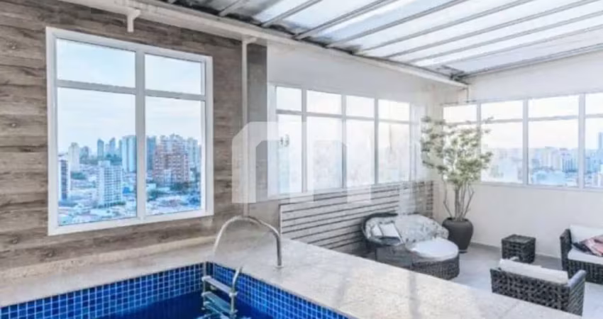 Espetacular cobertura de luxo no tatuapé: 4 quartos, 4 suítes, vista deslumbrante e mais! venha conh