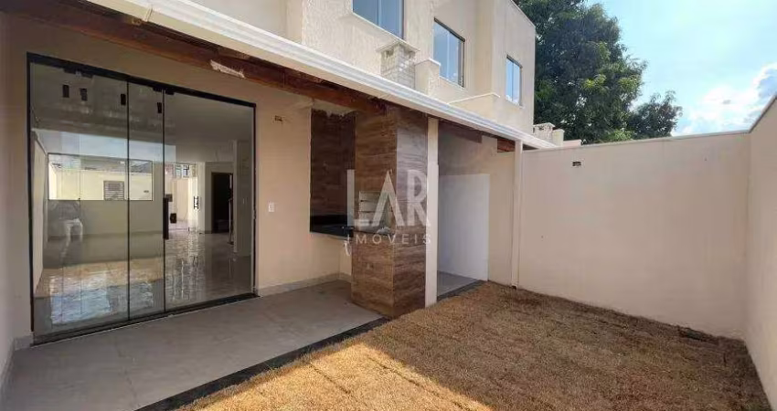 Casa Geminada à venda, 3 quartos, 1 suíte, 2 vagas, Santa Branca - Belo Horizonte/MG
