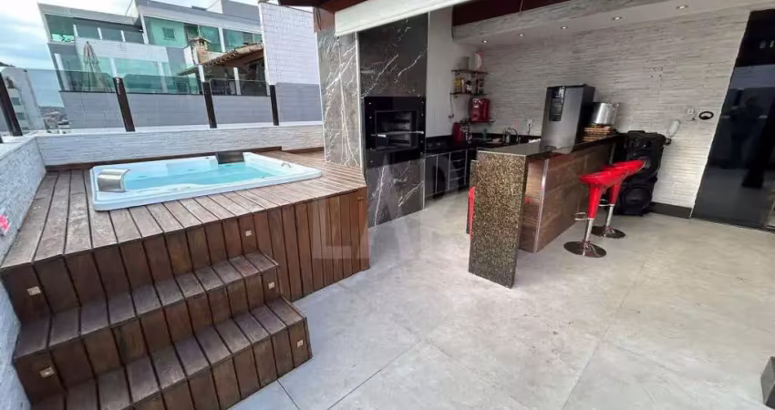 Cobertura à venda, 4 quartos, 2 suítes, 4 vagas, castelo - belo horizonte/mg