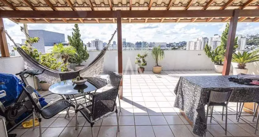 Cobertura à venda, 3 quartos, 1 suíte, 2 vagas, castelo - belo horizonte/mg