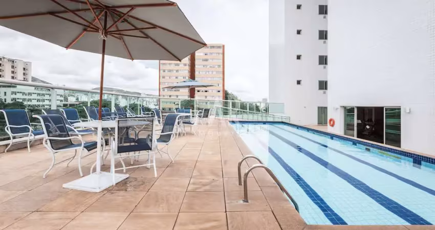 Apartamento mobiliado 1q/1s com varanda – frente, serra, bh