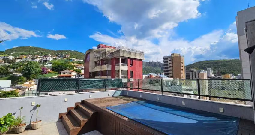 Cobertura à venda, 4 quartos, 1 suíte, 3 vagas, sion - belo horizonte/mg