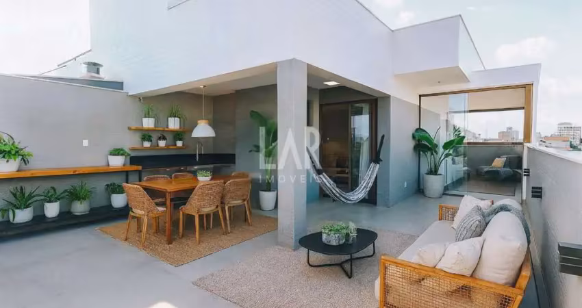 Cobertura à venda, 3 quartos, 2 suítes, 4 vagas, sagrada família - belo horizonte/mg