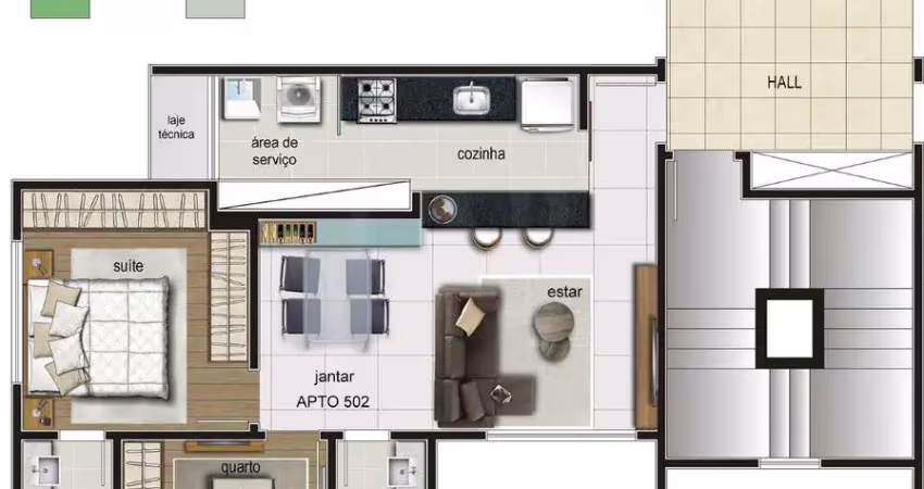 Apartamento à venda, 2 quartos, 1 suíte, 1 vaga, santa efigênia - belo horizonte/mg