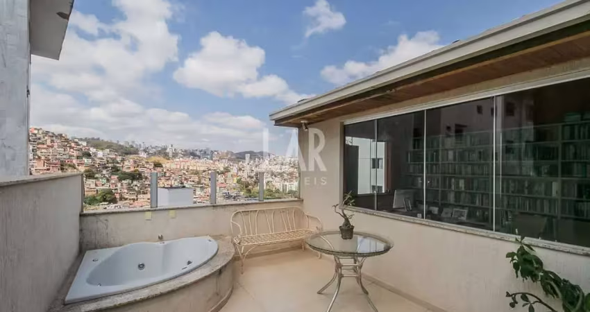 Cobertura à venda, 4 quartos, 4 suítes, 1 vaga, santo antônio - belo horizonte/mg