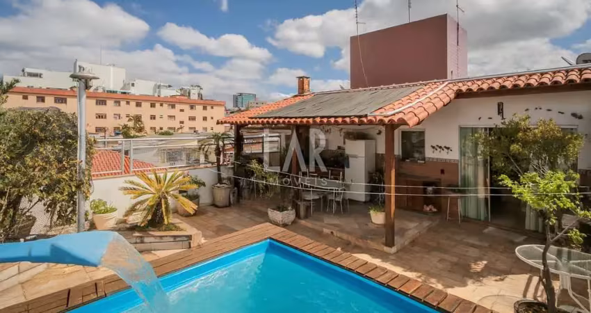 Cobertura à venda, 5 quartos, 1 suíte, 2 vagas, santa tereza - belo horizonte/mg