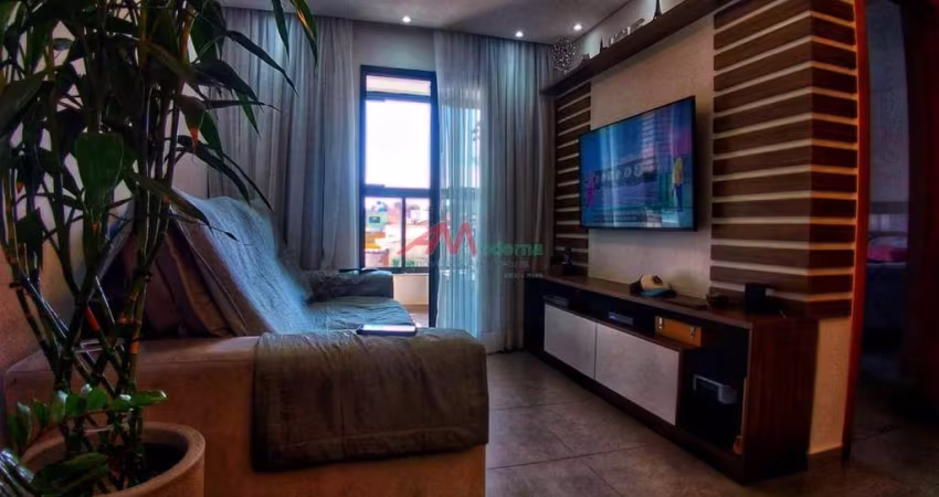 Apartamento de 2 dormitórios em Paulicéia, São Bernardo do Campo - 72m² por R$ 638.000 para venda e locação