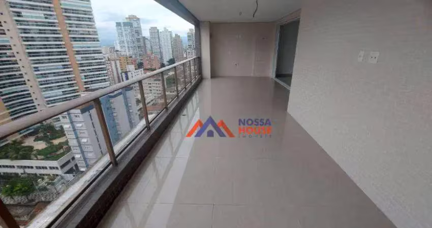 Apartamento com 3 dormitórios à venda, 210 m² por r$ 3.300.000,00 - embaré - santos/sp