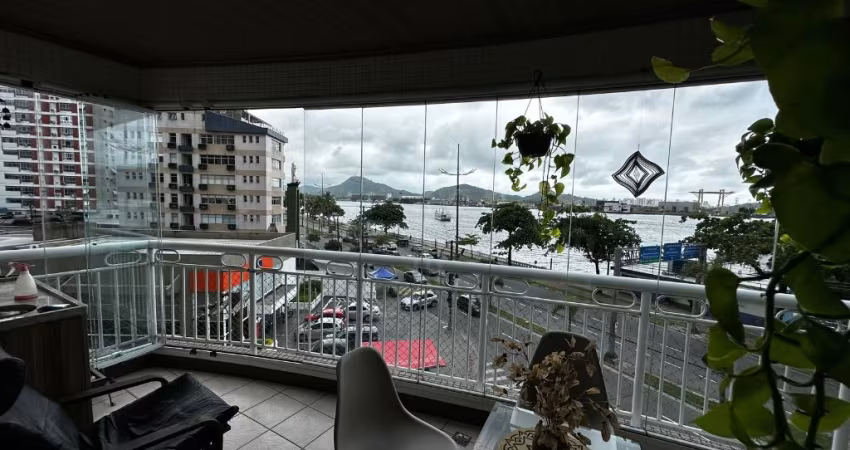 Apartamento Vista mar de 3 suites 199m² na Ponta da Praia com varanda gourmet e lazer completo