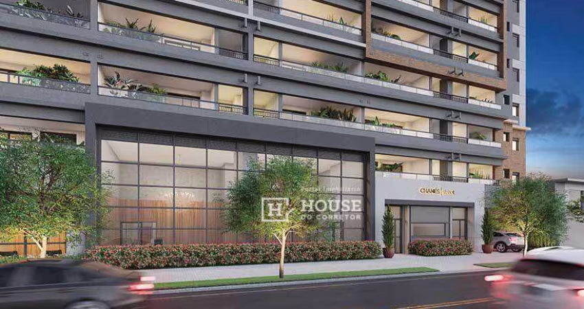 Studio com 1 dormitório à venda, 55 m² por R$ 872.678,00 - Moema - São Paulo/SP