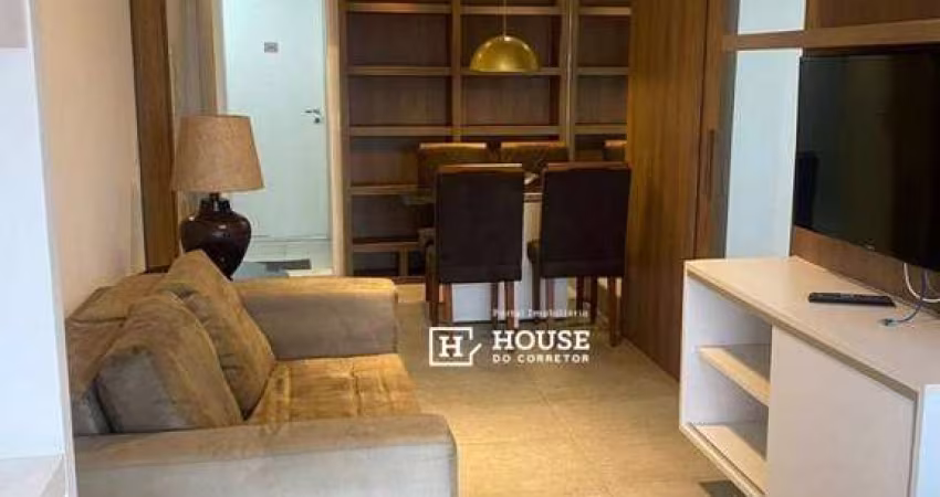 Apartamento com 1 dormitório para alugar, 45 m² por R$ 5.100,00/mês - Brooklin - São Paulo/SP