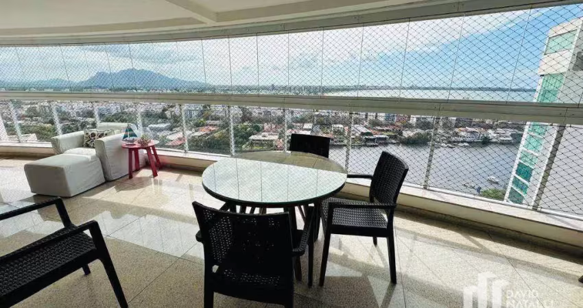 Apartamento com 4 dormitórios para alugar, 216 m² por r$ 13.091,86/mês - barro vermelho - vitória/es